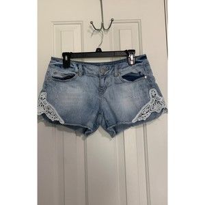 5/6 Maurices Denim Shorts with Lace Detail